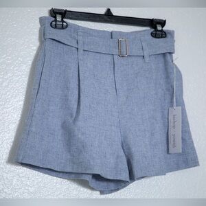 Bishop + Young Women's High Waist Light Blue Shorts S NWT